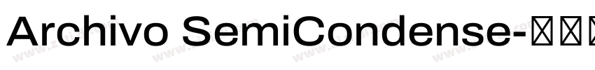 Archivo SemiCondense字体转换